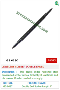 Herramientas de joyería de acero de doble punta GS 662C para elaborar hermosas piezas de joyería esenciales para joyeros - Product Image 2