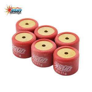 Galets de variateur en laiton haute durabilité SUN Racing fabriqués à Taïwan, rouges, 20x15mm, 11G, pour scooters SKYDRIVE125/CLICK125 I/PCX - Product Image 4