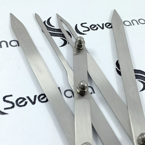 SEVETLANA INDUSTRY ET-01 Règle de précision en acier inoxydable durable pour microblading des sourcils, rapport doré - Product Image 5