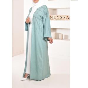 Dubai Fancy Designer Abaya 2024 Kaftan Turc Modeste Vêtements Islamiques Dubai Élégant Brillant Soie Ouvert Abaya Femmes Robe Musulmane - Product Image 5