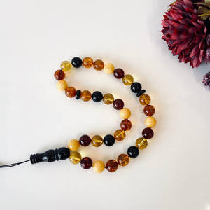 ลูกประคำอำพันบอลติกหลากสี, ลูกประคำอำพันบอลติกสีแดงเชอร์รี่สำหรับการสวดมนต์อิสลาม - Product Image 4