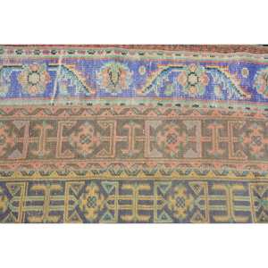 Clásico Beige tradicional 2,7X5,8 pies Vintage alfombra turca lana viscosa látex respaldo rectángulo Patchwork patrón 10mm espesor - Product Image 5