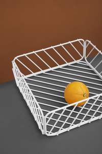 Modern Nordic Geometric Wire Fruit <b>Basket</b> Metal Vegetable Storage Bowl <b>with</b> <b>Handles</b> for Kitchen Countertop Decorative Display - Product Image 3