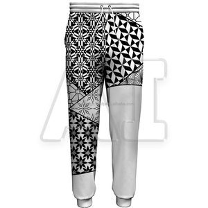 กางเกงวอร์มผ้าฝ้ายโพลีเอสเตอร์ผ้าฟลีซหนาแบบมีซิปเอวยางยืดสำหรับผู้ชาย - Product Image 1