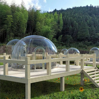 Dôme géodésique transparent d'extérieur de 3,6 m, petit igloo, tente de restaurant, tente de jardin transparente, dômes igloo pour salle à manger/café