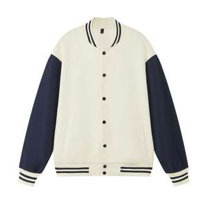 Chaqueta universitaria de lana ajustada informal para hombre Parka de béisbol de bombardero de moda con estilo Letterman - Product Image 1