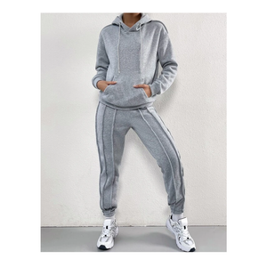 Wholesale Custom Logo Women <b>Jogging</b> <b>Suits</b> Women Winter Sweat <b>Suits</b> Jogger Set Ladies Track <b>Suit</b> - Product Image 5