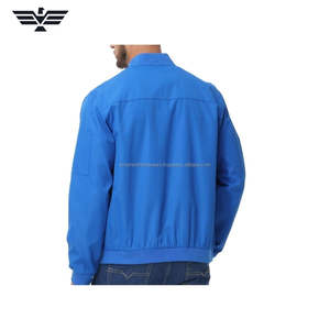 Chaqueta Bomber Premium Gris Claro para Hombre, Antibacteriana, Color Personalizado, 100% Poliéster, Cierre de Cremallera, Ropa Exterior Informal, Servicio OEM, Otoño - Product Image 4