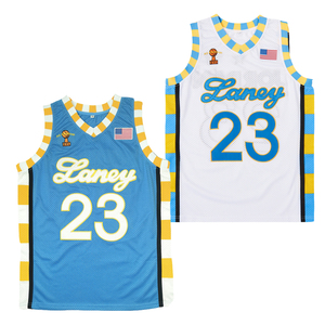 Basketball jerseys high school jersey Sewing embroidery High Quality Outdoor sportswear Blue <b>White</b> yellow - Product Image 1