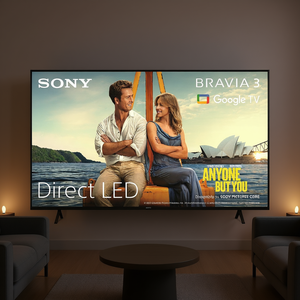 Téléviseur intelligent LED Google TV BRAVIA K65S39B CEI de 65 pouces en noir, modèle K65S39B CEI - Product Image 3
