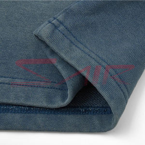 Short de survêtement vintage délavé au soleil pour hommes vieilli 100% fermeture à cordon de serrage en coton impression 3D personnalisée - Product Image 4