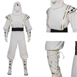 ชุดนินจาสีขาวสั่งตัดพร้อมเข็มขัด ระบายอากาศได้ดี แห้งเร็ว ผลิตจากโพลีเอสเตอร์/คอตตอน ชุดฝึกซ้อม โลโก้ด้านหน้า สำหรับผู้ใหญ่ 男女兼用 - Product Image 6
