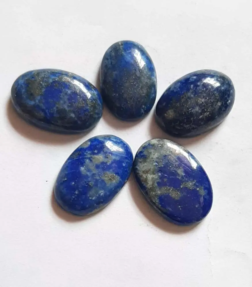 Hot Selling Oval Shaped Lapis Lazuli Gemstones Loose Smooth Cabochon Gems For Festival Jewelry Gems