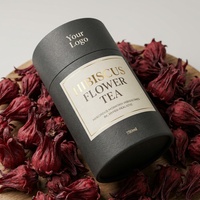 Thé aux fleurs d'hibiscus 100% naturel, marque privée OEM, riche en vitamine C, antioxydant, 14 sachets pyramidaux, thé en boîte premium