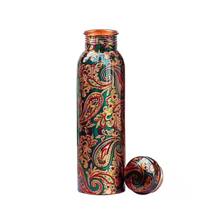 ขวดน้ำทองแดงมาตรฐานสูงขวดน้ำทองแดงเป็นมิตรกับสิ่งแวดล้อมขวดน้ำกีฬาอายุรเวทประโยชน์100% เพื่อสุขภาพที่บริสุทธิ์ - Product Image 2