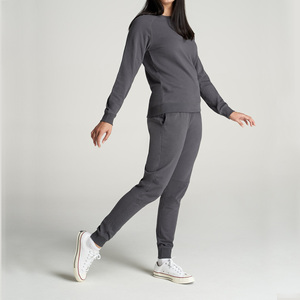 Usine en gros personnalisé 400Gsm lavé à l'acide sweats à col rond pour les femmes - Product Image 4