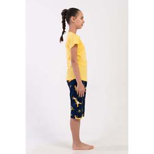 Ensemble Capri ovale pour filles avec col et manches courtes, vêtements de nuit, taille 7-8/13-14 - Product Image 2
