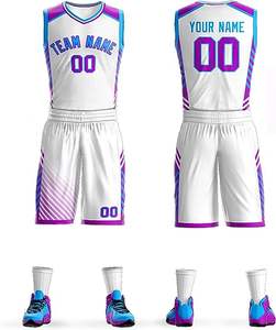 Uniforme de basket-ball de haute qualité en polyester 100% meilleur design personnalisé vêtements de sport de plein air uniforme de basket-ball - Product Image 3