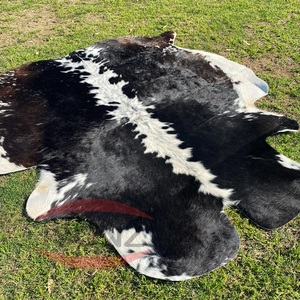 Versatile Genuine Cowhide Rug Real Leather Cattle Hides Hair Tri-Color for Home Decor Furniture Sofas Shoes <b>Pillows</b> Crafts - Product Image 1