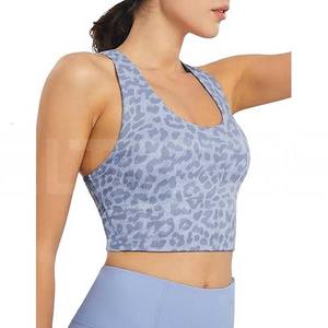 Hauts de yoga en coton biologique Débardeur durable à séchage rapide Style de haute qualité Hauts de yoga pour femmes Pas cher Vente en gros - Product Image 3