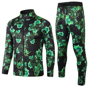 JAC22 Y1822 Conjunto de dos piezas informal deportivo de moda ecológica para mujer Sudadera y pantalones de patrón sólido para otoño - Product Image 3