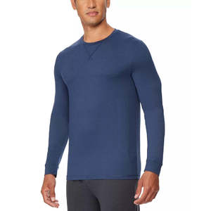 Maglietta da notte a maniche lunghe 32 Degrees Ultra Lux da uomo, blu navy, taglia 2 extra large, in tessuto lavorato a maglia - Product Image 2