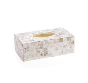 Boîtes de rangement de mouchoirs en papier de qualité supérieure au design moderne décoratif de luxe de haute qualité Boîte de mouchoirs en incrustation d'os à prix réduit - Product Image 3