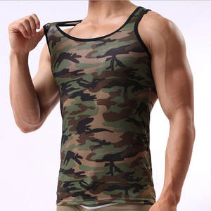 Summer Casual Fitness Workout Vest Tops Tricoté Summer Gyms Singlet avec Bouton Décoration - Product Image 6