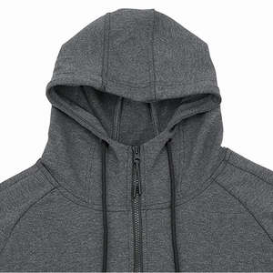 Sudadera con capucha de forro polar de media cremallera para hombre, a la moda, de alta calidad, 100% algodón, para invierno, con diseño de logotipo, bolsillo, antiencogimiento, tallas grandes - Product Image 4
