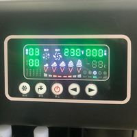 Máquina de Helado Suave Yinshuo, Nueva, de 3 Sabores, para Conos, de Alta Eficiencia, para Uso Comercial, Leche y Chocolate