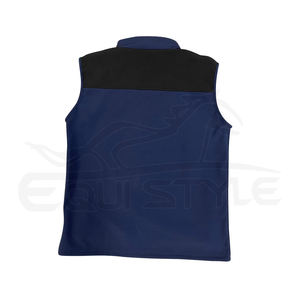 Gilet d'extérieur softshell, durable, bleu, sans manches, logo personnalisé, veste utilitaire d'hiver, marque privée, gilets de chasse - Product Image 2