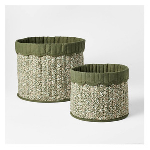 The Artisanal Harmony Handwoven Jute & Cotton Baskets A Timeless Weaving Tradition for Home and Hotels Woven Technics - Product Image 2