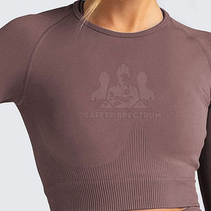 Conjunto de Yoga Profesional para Mujer de Talla Grande, Servicio OEM, Diseño Sólido, Cintura Alta, Transpirable, Secado Rápido, Ecológico, 2 Piezas - Product Image 6