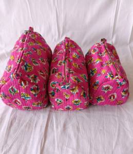 <b>Toiletry</b> Pouches <b>for</b> <b>Women</b> With Zipper in 3 Pcs Handmade Block Printed <b>Toiletry</b> Pouch Makeup Accessory Cosmetic Organizer - Product Image 1