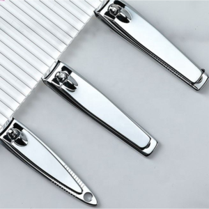 Coupe-ongles professionnel en acier inoxydable argenté avec logo personnalisé, vente en gros, marque privée OEM, outil de manucure - Product Image 4