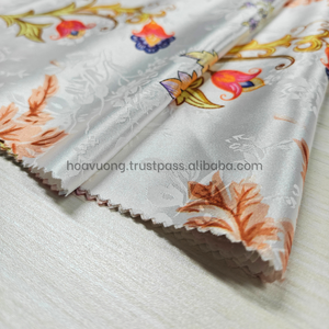 Tela de seda elegante para Ao Dai, brocado liso para vestido de novia - Product Image 4