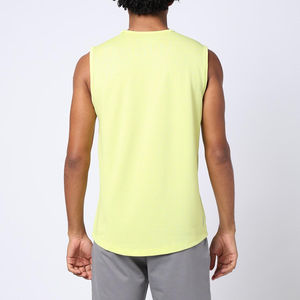 Débardeur de sport pour homme, logo personnalisé, respirant, séchage rapide, sans manches, entraînement, fitness, chemise musculaire, fabricant en gros - Product Image 3