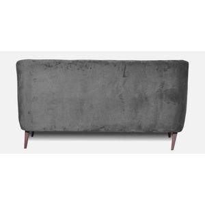 โซฟากำมะหยี่สีเทา3-Seater elza สำหรับตกแต่งห้องนั่งเล่น - Product Image 6