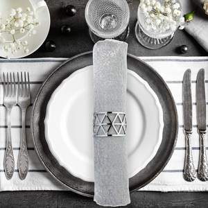 Porte-serviettes en laiton poli accessoire de table à manger élégant pour décor de restaurant de comptoir de cuisine et service à la maison - Product Image 5