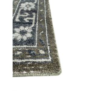 Alfombra de Lana Anudada a Mano Erbe Green AKWL-13023, Grande, Estilo Boho, Geométrica, Abstracta, para Entrada, Pasillo, Habitación Juvenil, Rectangular, Hecha a Mano - Product Image 4