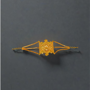 Pulseras de Venta caliente con pulseras hechas a mano de diseño de moda chapadas en oro de 22 quilates, joyería para mujer, ropa de exportadores - Product Image 1