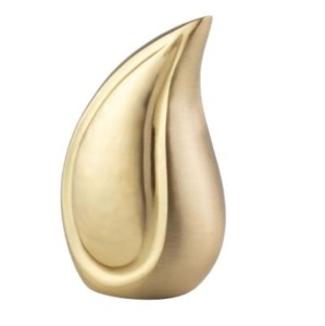 โกศเผาอลูมิเนียมเคลือบสีน้ำเงินท้องฟ้ามีรูปหยดน้ำตาสำหรับเผาขี้เถ้าของมนุษย์ขนาดใหญ่รูปทรงหยดน้ำตา - Product Image 3