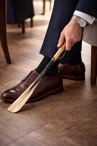 Chausse-pied en corne de buffle de qualité supérieure, fait main, naturel, durable, finition lisse, écologique, aide à la chaussure de luxe, design ergonomique, cadeau - Product Image 4