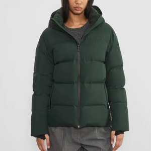 Chaqueta Acolchada para Mujer, Abrigo Acolchado con Forro de Borrego, Cálida, Impermeable, con Capucha Extraíble y Bolsillos con Cremallera - Product Image 1