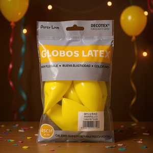 Decotex Latex <b>Balloons</b> 45Cm <b>Yellow</b> R18 Party Decoration - Product Image 3