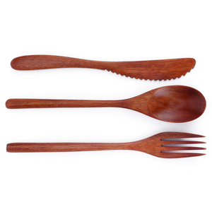 Ensemble de couverts le plus vendu en bois pur avec une finition naturelle, parfait pour les mariages et un décor de table élégant - Product Image 6