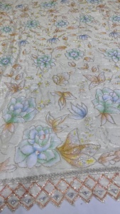 ผ้าทอ100% ผ้าไหมสำหรับสตรีผ้าทอมือลูกปัดนำเข้าลำดับกันน้ำสไตล์เรียบ - Product Image 3