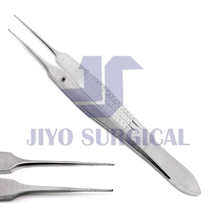 Fórceps Castroviejo oftálmicos de alta calidad con certificación CE, sutura de 4 ", pinzas para atar de 0,5mm, instrumentos quirúrgicos de microdientes 1x2 - Product Image 3