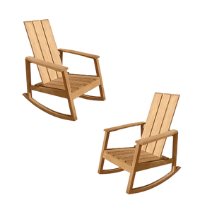 Chaise à bascule en bois moderne de nouvelle conception, conception personnalisable de chaise longue de salon - Product Image 2