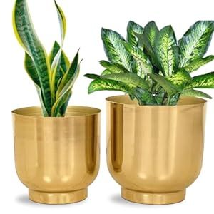 Handcrafted Tall Cylinder Shaped Pure Copper <b>Planter</b> With Elegant Tapered Design For Modern Interiors At Wholesale Price - Product Image 3
